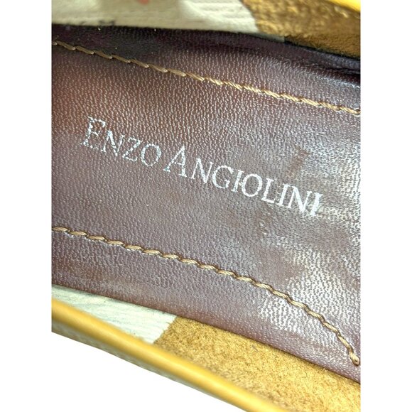 Enzo Angiolini Helene Tan Leather Horsebit Y2K Loafers - Picture 3 of 11